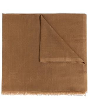 Ferragamo Short Fringed Scarf - Brown