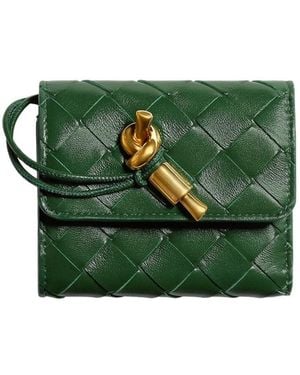 Bottega Veneta Andiamo Tri-Fold Wallet - Green