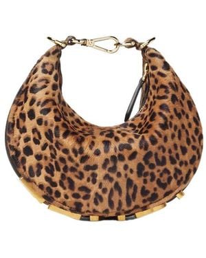 Fendi Graphy Mini Hobo Bag - Brown