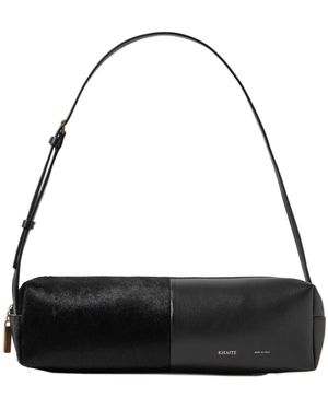 KHAITE Kye Panelled Shoulder Bag - Black