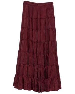 forte_forte Tiered Maxi Skirt - Purple