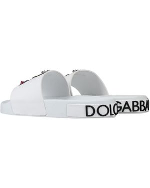 Dolce & Gabbana Round Toe Casual Slippers - Metallic