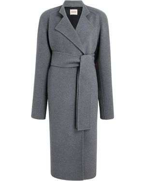 KHAITE Deena Coat Melange - Grey