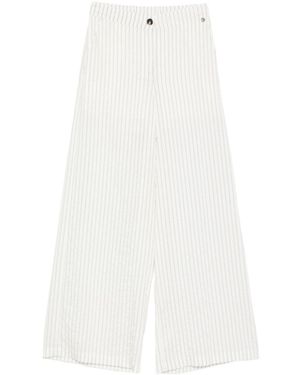 Liu Jo Striped Trousers - White