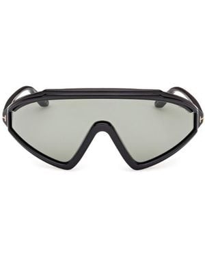 Tom Ford Eyewear Lorna Shield Frame Sunglasses - Grey