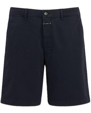 Closed Classic Cotton Blend Chino Shorts - Blue