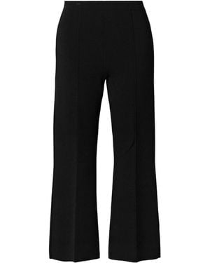Theory Cropped Knitted Flared Pants - Black