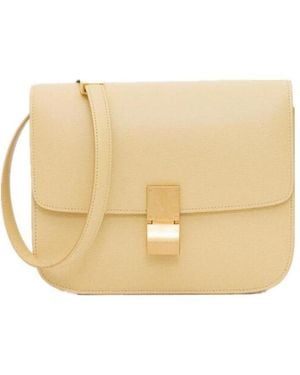 Celine Classic Medium Cork Leather Handbag - Natural
