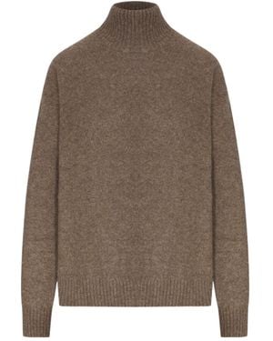 Max Mara Smmnocino Turtleneck Knitted Jumper - Brown