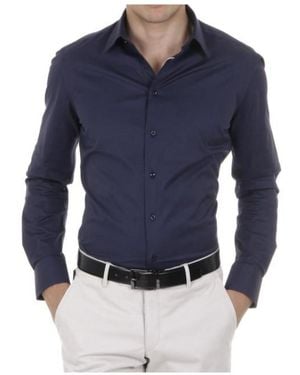 Armani Collezioni Long-Sleeved Shirt - Blue