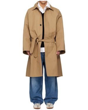 Hed Mayner Oversized Belted Coat - Natural