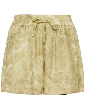 AllSaints Isla Printed Drawstring Shorts - Natural