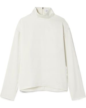 16Arlington Olall Stand Collar Shirt - White