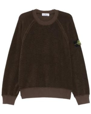 Stone Island Compass-Badge Sweatshirt - Brown