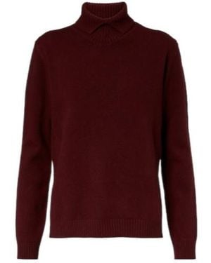 Jil Sander Turtleneck Sweater - Red