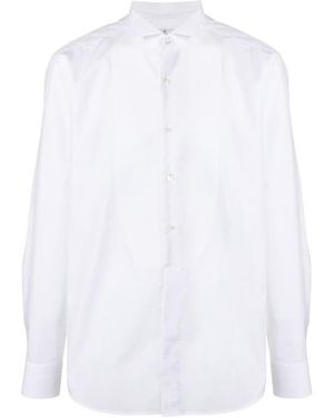 Tagliatore Long Sleeve Shirt - White