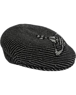 Vivienne Westwood Wool Flat Hat - Black