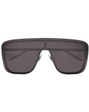 Saint Laurent Eyewear Mask Frame Sunglasses - Multicolour