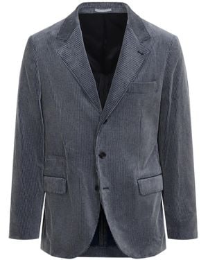 Brunello Cucinelli Single-Breasted Blazer - Blue
