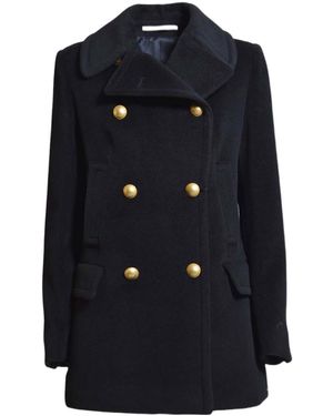 Tagliatore Blanche Double Breasted Coat - Blue