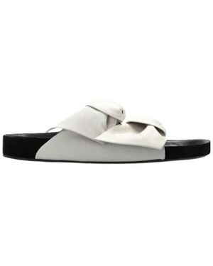 Isabel Marant Lennyo Bow Mules - White