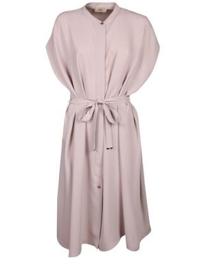 Herno Belted Midi Dress - Pink