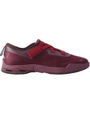 On Shoes Zendaya Cloudzone Moon Rubber-Trimmed Mesh Sneakers - Purple