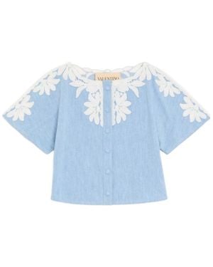 Valentino Short-Sleeved Shirt - Blue