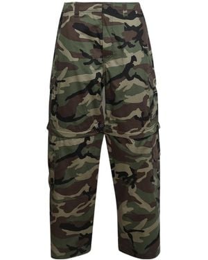Vetements Camouflage Cargo Trousers - Green