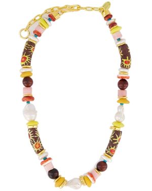 Lizzie Fortunato Logo Necklace - Metallic