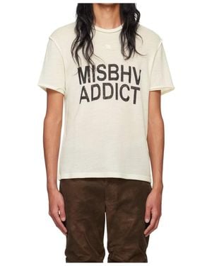 MISBHV Logo-Print T-Shirt - Natural