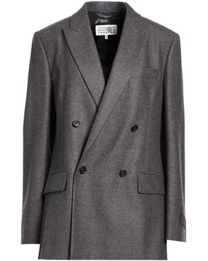 MM6 by Maison Margiela Minimalist Double- Suit - Grey