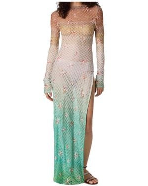 Missoni Dégradé Spiderweb Motif Cardigan - Natural