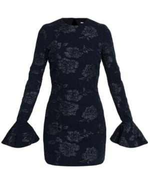 ROTATE BIRGER CHRISTENSEN Jacquard Mini Dress Dark - Blue
