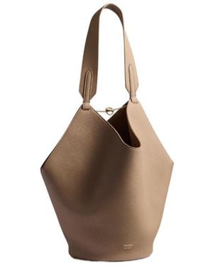 KHAITE Small Lotus Tote Bag - Brown