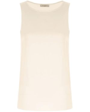 Antonelli Ribbed Elastic Vest - Natural