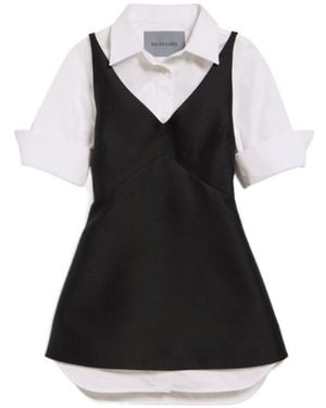 Balenciaga Hybrid Shirt Mini Dress - Black