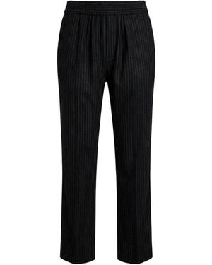 Isabel Marant Slim-Fit Striped Dress Pants - Black