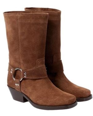 Isabel Marant Antya Leather Ankle Boots - Brown