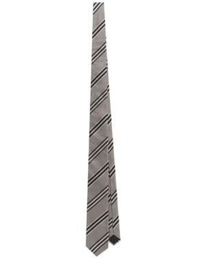 Dolce & Gabbana Jacquard Martini Tie - White