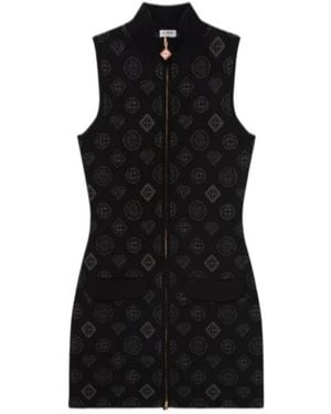 CASABLANCA Monogram Jacquard Dress - Black