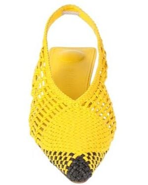 Jacquemus Two-Tone Slingback High Heels - Yellow