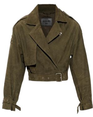 AllSaints Long-Sleeved Casual Jacket - Green