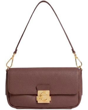 Coccinelle Medium Flap Shoulder Bag - Brown