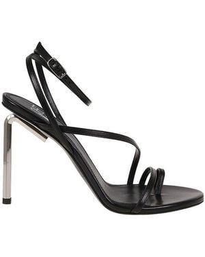 Off-White c/o Virgil Abloh Allen Strappy Open Toe Sandals - Metallic