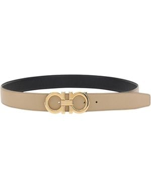 Ferragamo Double-Sided Belt - White
