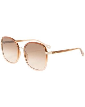 Chloé Square Metal Sunglasses - White