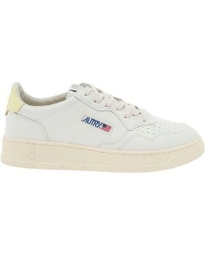 Autry Medalist Lace-Up Sneakers - White