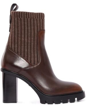 Santoni 75Mm Ferric Boots - Brown