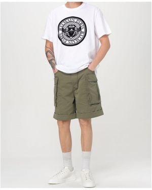 Balmain Turn-Up Hem Cargo Shorts - Multicolour